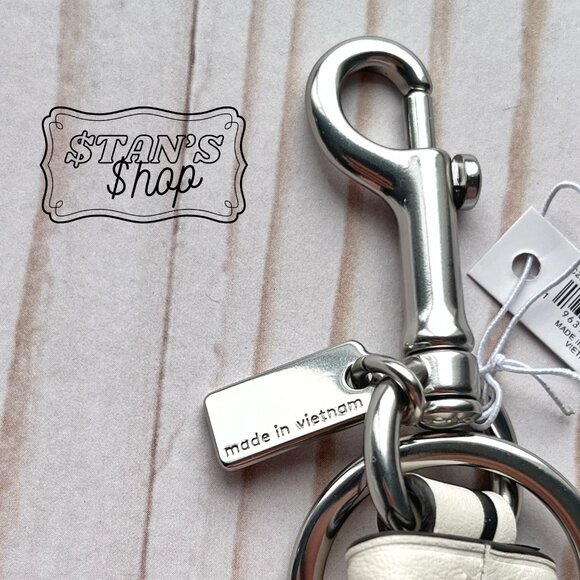 COACH Women's Keychain Bag Charm Key Fob With Cherry Print - CZ088 - Picture 6 of 9